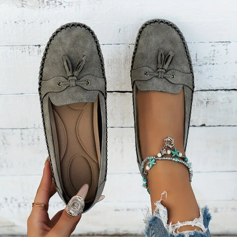 Lise™ | Ortopædiske vintage-loafers med sløjfe