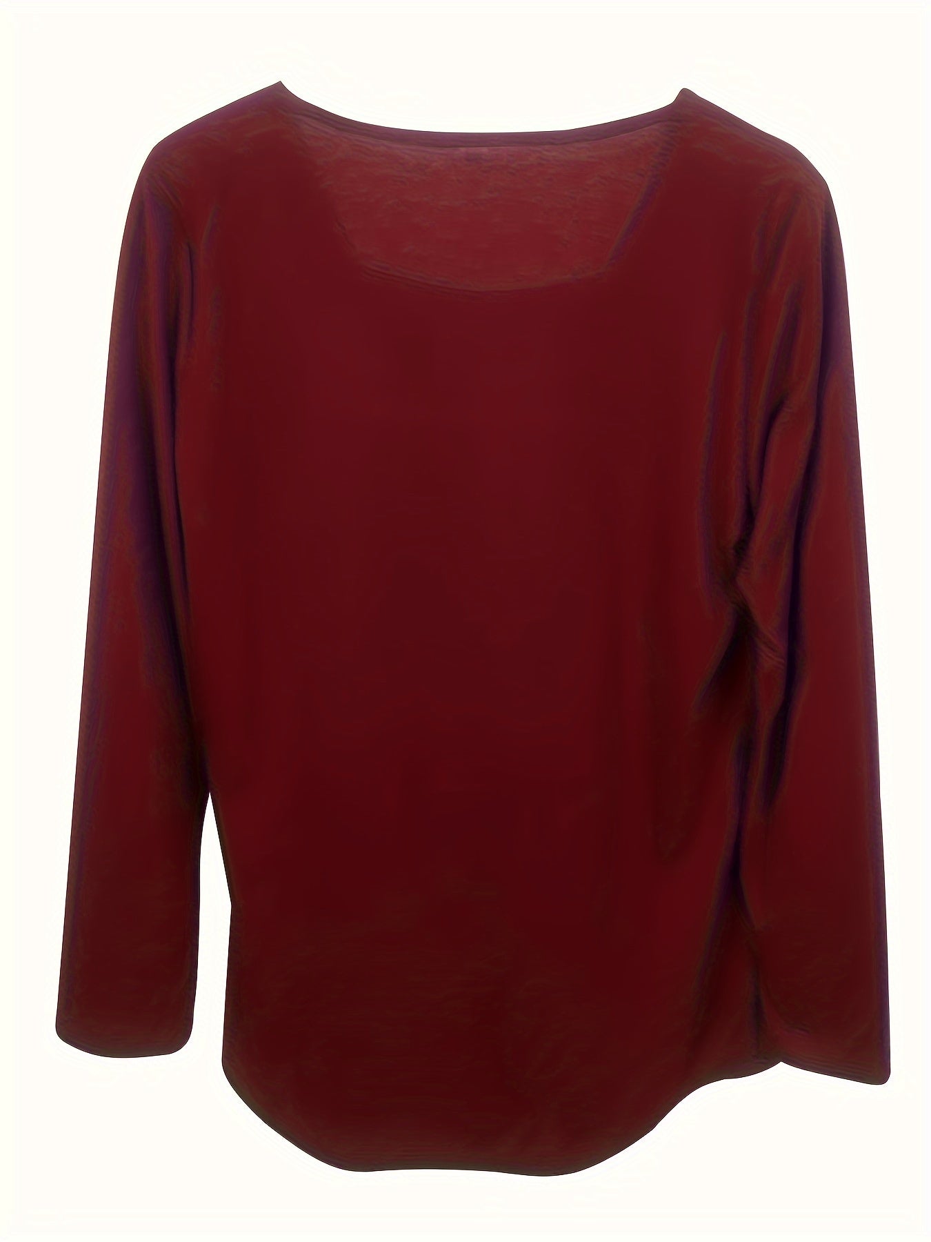 Cecilie™ | Langærmet bluse med firkantet hals