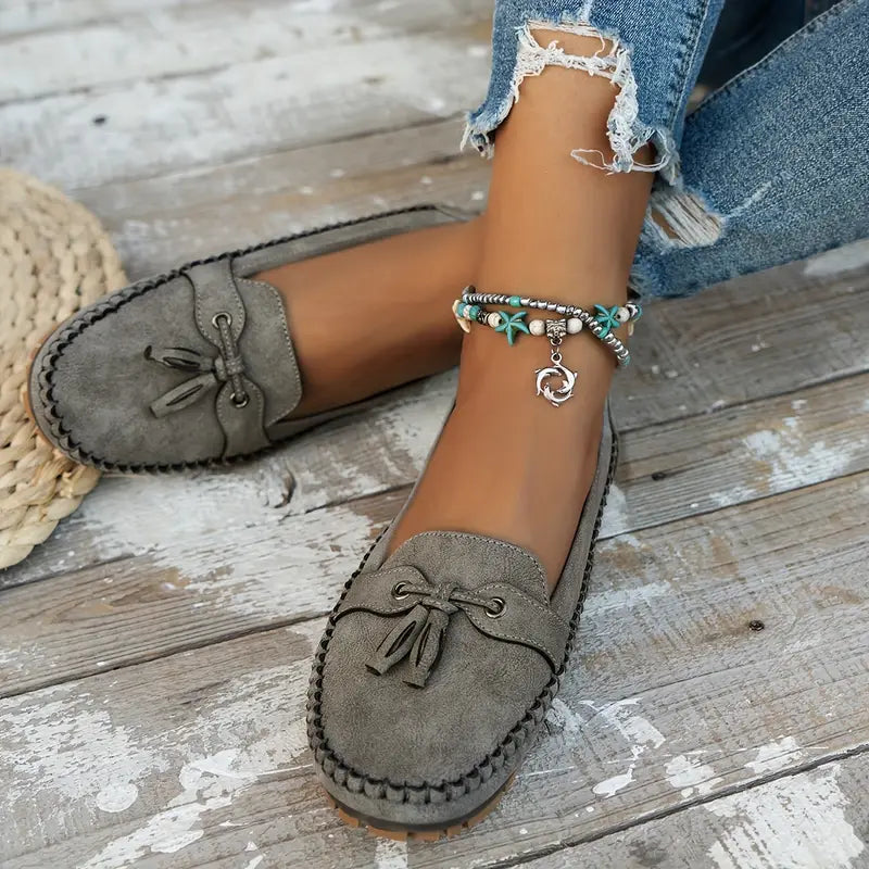 Lise™ | Ortopædiske vintage-loafers med sløjfe