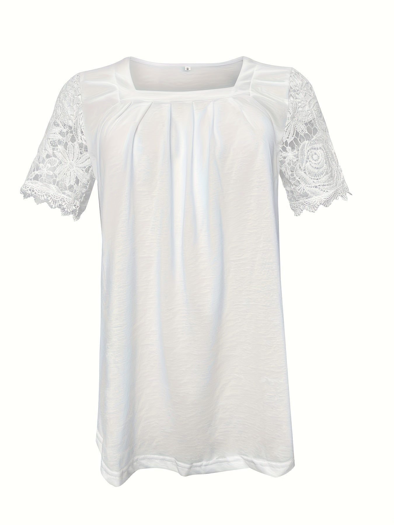 Hanne™ | Sommerbluse med kniplingsdetaljer