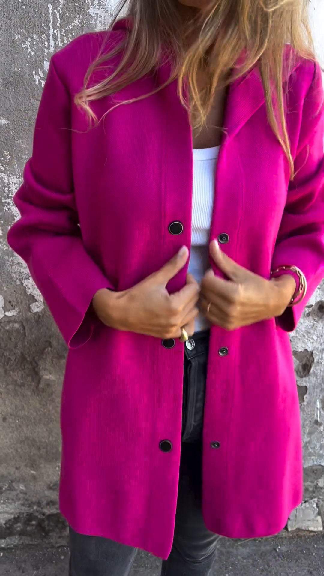 Isabella | Cardigan med knapper og hætte